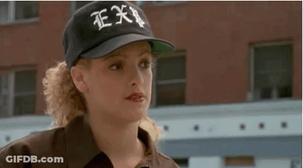 Woman In Black Baseball Cap Saying Ex GIF