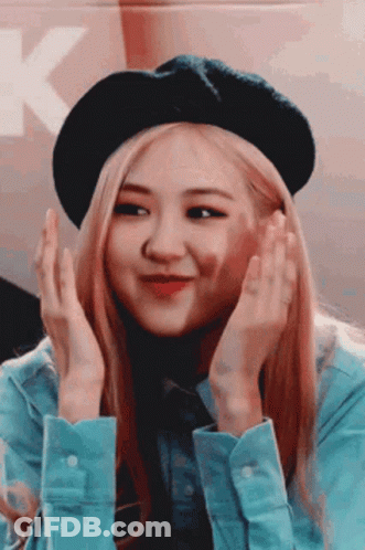 Woman In Black Beret Making Funny Face GIF