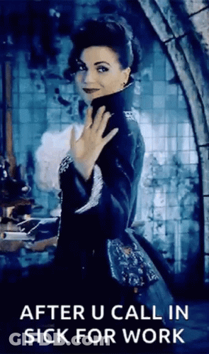 Woman In Black Coat Waving At Window GIF