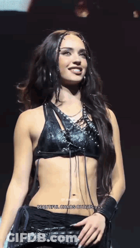 Woman In Black Crop Top Beautiful Chaos GIF
