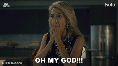 Woman In Black Dress Dancing Oh My God GIF