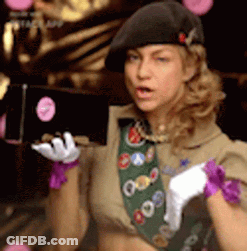 Woman In Black Dress Holding Glass Of Water GIF