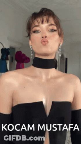 Woman In Black Dress Kocam Mustafa GIF