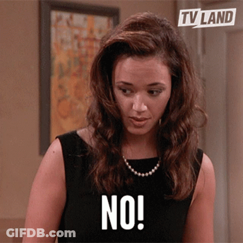 Woman In Black Dress Saying No GIF