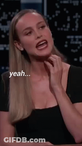 Woman In Black Dress Saying Yeah Yeah Yeah GIF