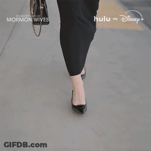 Woman In Black Dress Walking The Secret Lives Of Mormon Wives GIF