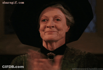 Woman In Black Hat Clapping GIF