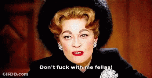 Woman In Black Hat Saying Don't Fuck With Me Fellas GIF
