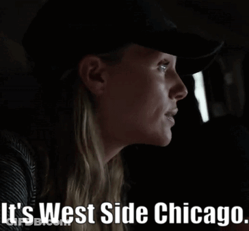Woman In Black Hat Saying It's West Side Chicago GIF