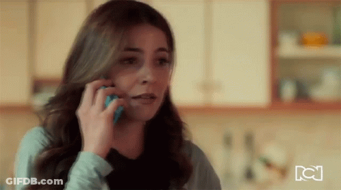 Woman In Black Hoodie Making Face GIF