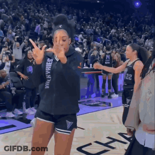 Woman In Black Hoodie Saying Valkyries GIF