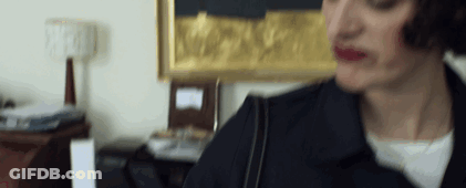 Woman In Black Jacket Standing GIF