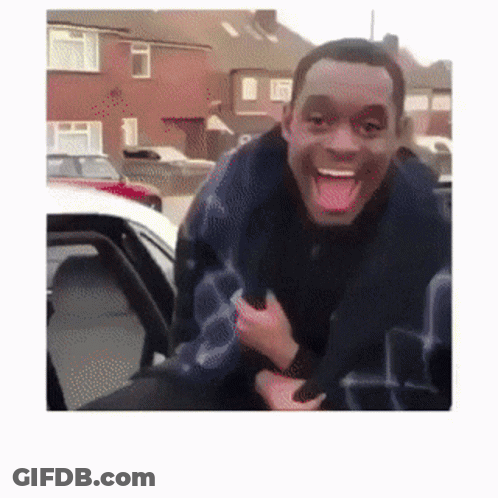Woman In Black Shirt Holding Hands Up GIF