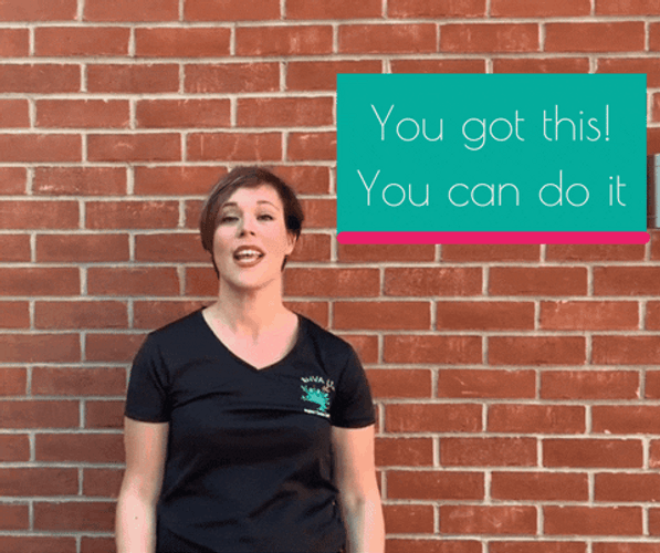 Woman In Black Shirt I Believe In You GIF