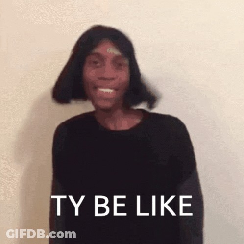 Woman In Black Shirt Making Funny Face GIF