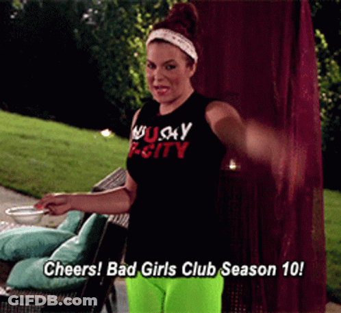 Woman In Black Shirt Saying Naughty City GIF