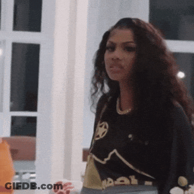 Woman In Black Shirt Saying Reebok GIF