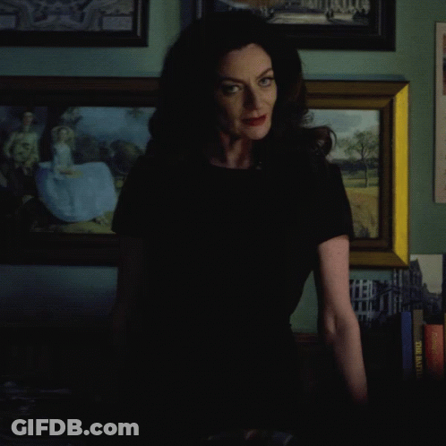 Woman In Black Shirt Saying Women Should Be In Charge Of Everything GIF