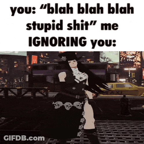 Woman In Black Skull Dress Standing Before Taxi GIF