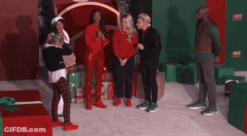 Woman In Black Sweater Opening Box GIF