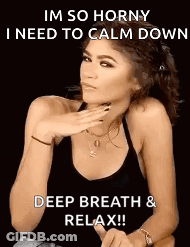 Woman In Black Tank Top Making Funny Face GIF
