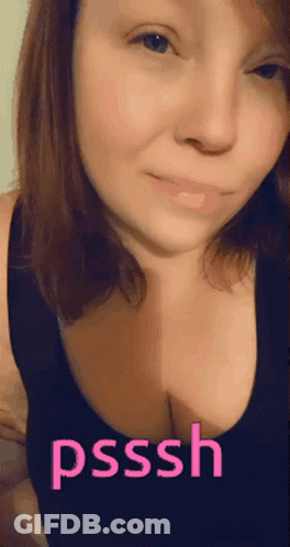 Woman In Black Tank Top Psssh Pink GIF