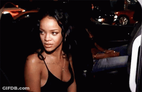Woman In Black Tank Top With Man In Car GIF