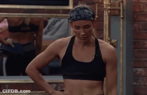 Woman In Black Tank Top With SDS Headband GIF