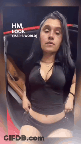 Woman In Black Top And Shorts Hm Look Mar's World GIF