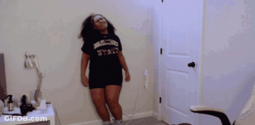 Woman In Black Washington State Shirt GIF