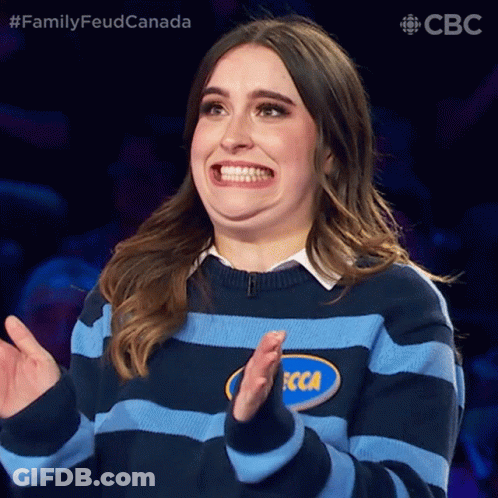 Woman In Blue And Black Striped Sweater GIF
