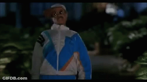 Woman In Blue And White Jacket Looking At Camera GIF