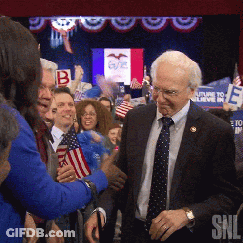 Woman In Blue And White Striped Shirt Says Weekend At Bernie's GIF