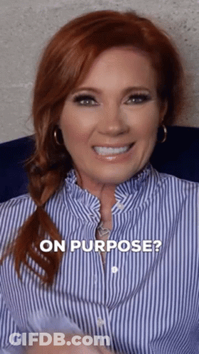 Woman In Blue And White Striped Shirt Smiling GIF