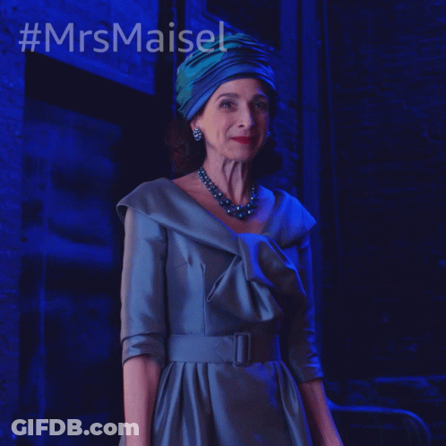 Woman In Blue Dress And Green Turban #Mrsmaiset GIF