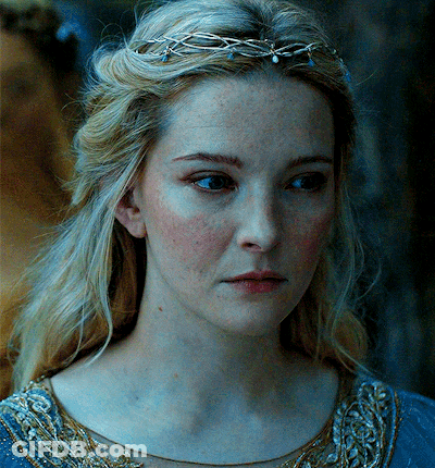 Woman In Blue Dress And Tiara GIF