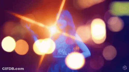 Woman In Blue Dress Dancing GIF