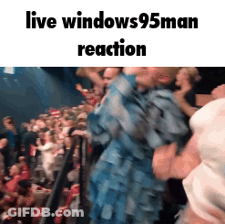 Woman In Blue Dress Dancing Live Windows95man Reaction GIF
