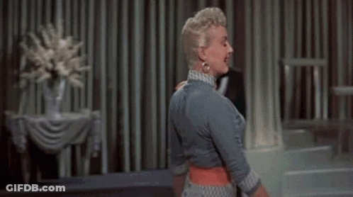 Woman In Blue Dress Dancing GIF