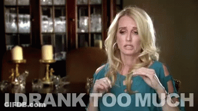 Woman In Blue Dress I Drank Too Much GIF