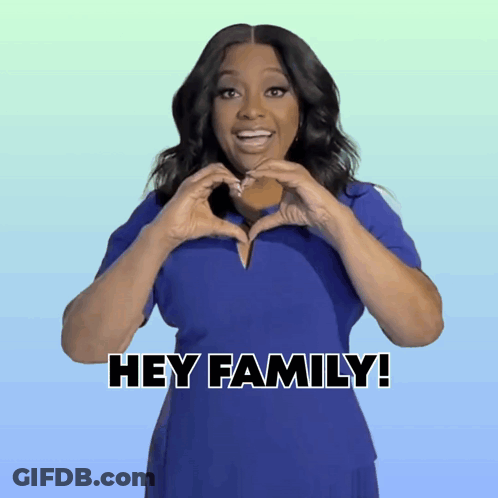 Woman In Blue Dress Making Heart GIF