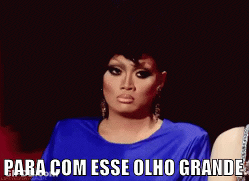 Woman In Blue Dress Para Com Esse Olho Grande GIF