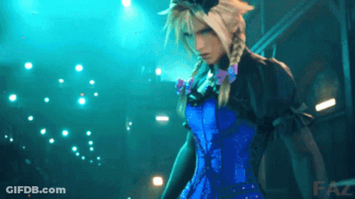 Woman In Blue Dress Saying Faz GIF