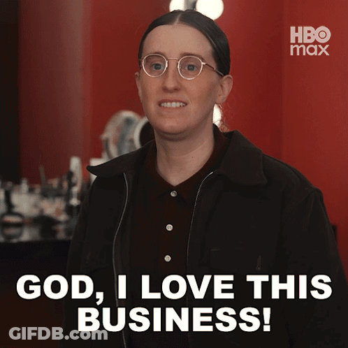 Woman In Blue Dress Says That's Wild GIF