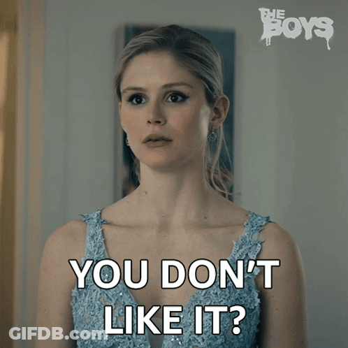 Woman In Blue Dress Says You Don T Like It GIF