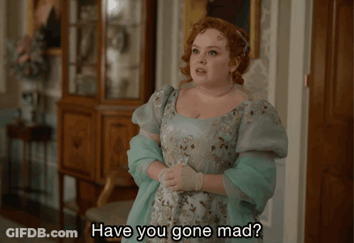 Woman In Blue Dress Singing Have You Gone Mad GIF
