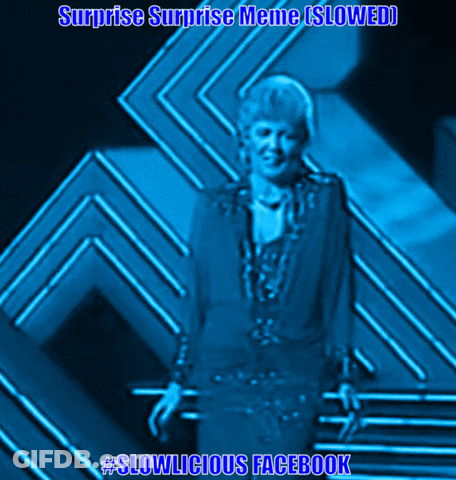 Woman In Blue Dress Surprise Surprise Meme Slowed GIF