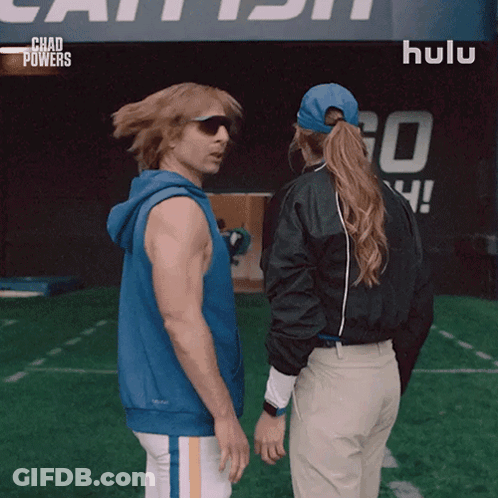 Woman In Blue Hat Chad Powers GIF