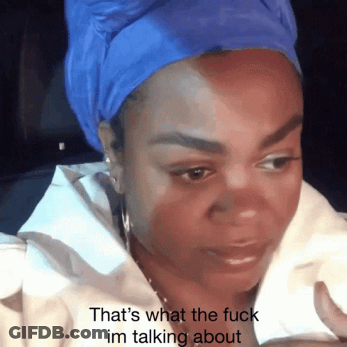 Woman In Blue Headband Saying Thats What Im Talking About GIF