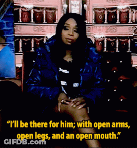 Woman In Blue Jacket Saying Ill Be There GIF